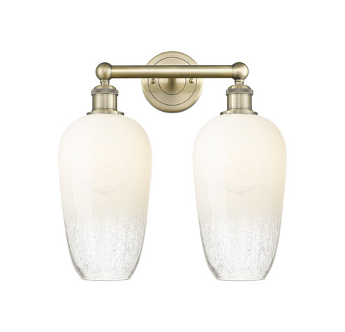 Edison Two Light Bath Vanity in Antique Brass (405|616-2W-AB-G484-7OP)