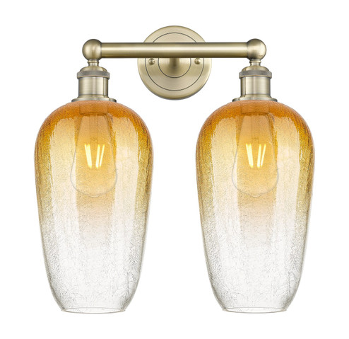 Edison Two Light Bath Vanity in Antique Brass (405|616-2W-AB-G484-7AM)