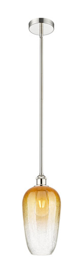 Edison One Light Mini Pendant in Polished Nickel (405|616-1S-PN-G484-7AM)