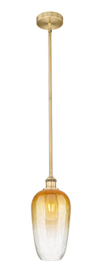 Edison One Light Mini Pendant in Brushed Brass (405|616-1S-BB-G484-7AM)