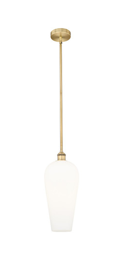 Edison One Light Mini Pendant in Brushed Brass (405|616-1S-BB-G456-8WH)