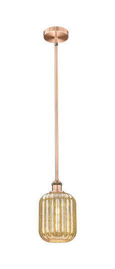 Edison One Light Mini Pendant in Antique Copper (405|616-1S-AC-G460-7ME)