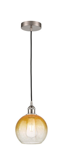 Edison One Light Mini Pendant in Brushed Satin Nickel (405|616-1P-SN-G483-8AM)