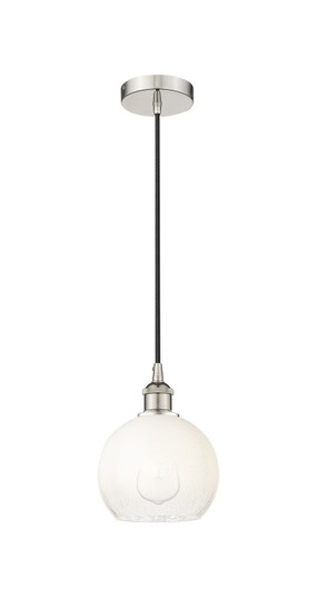 Edison One Light Mini Pendant in Polished Nickel (405|616-1P-PN-G483-8OP)