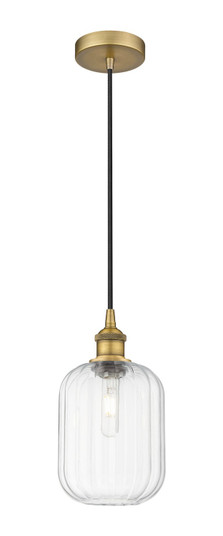 Edison One Light Mini Pendant in Brushed Brass (405|616-1P-BB-G460-7CL)