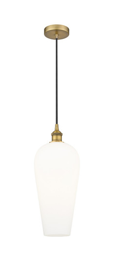 Edison One Light Mini Pendant in Brushed Brass (405|616-1P-BB-G456-8WH)