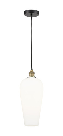 Edison One Light Mini Pendant in Black Antique Brass (405|616-1P-BAB-G456-8WH)