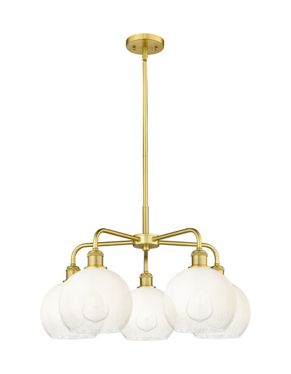 Ballston Five Light Chandelier in Satin Gold (405|516-5CR-SG-G483-8OP)