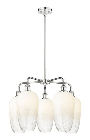 Ballston Five Light Chandelier in Polished Chrome (405|516-5CR-PC-G484-7OP)
