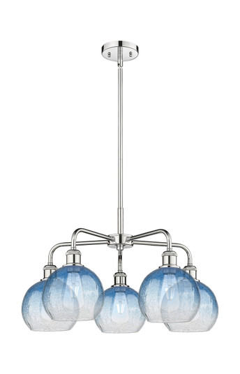 Ballston Five Light Chandelier in Polished Chrome (405|516-5CR-PC-G483-8SB)