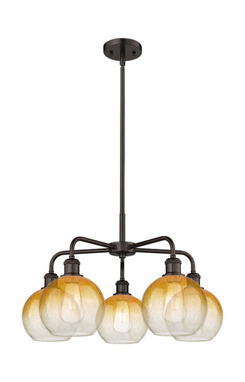 Ballston Five Light Chandelier in Oil Rubbed Bronze (405|516-5CR-OB-G483-8AM)