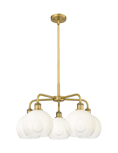 Ballston Five Light Chandelier in Brushed Brass (405|516-5CR-BB-G483-8OP)