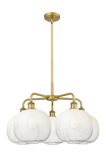 Ballston Five Light Chandelier in Brushed Brass (405|516-5CR-BB-G481-10OP)