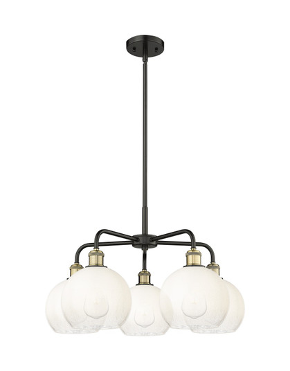 Ballston Five Light Chandelier in Black Antique Brass (405|516-5CR-BAB-G483-8OP)