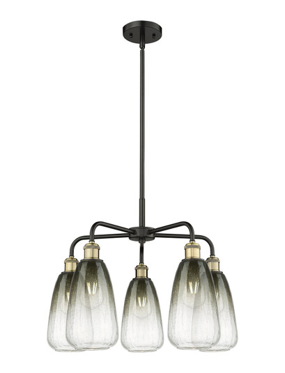 Ballston Five Light Chandelier in Black Antique Brass (405|516-5CR-BAB-G480-6SL)