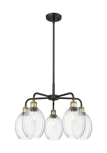 Ballston Five Light Chandelier in Black Antique Brass (405|516-5CR-BAB-G459-6CL)