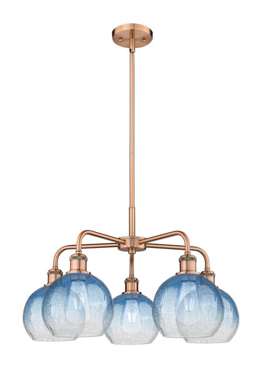 Ballston Five Light Chandelier in Antique Copper (405|516-5CR-AC-G483-8SB)