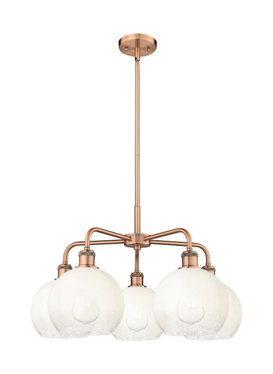 Ballston Five Light Chandelier in Antique Copper (405|516-5CR-AC-G483-8OP)