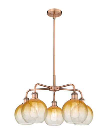 Ballston Five Light Chandelier in Antique Copper (405|516-5CR-AC-G483-8AM)