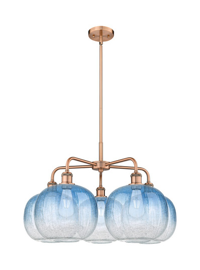 Ballston Five Light Chandelier in Antique Copper (405|516-5CR-AC-G481-10SB)
