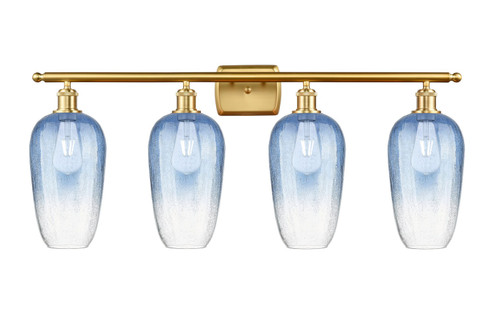 Ballston Four Light Bath Vanity in Satin Gold (405|516-4W-SG-G484-7SB)