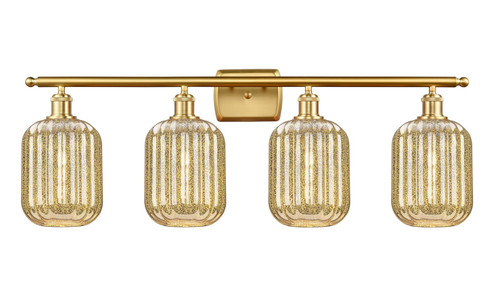 Ballston Four Light Bath Vanity in Satin Gold (405|516-4W-SG-G460-7ME)