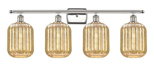 Ballston Four Light Bath Vanity in Polished Nickel (405|516-4W-PN-G460-7ME)