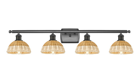 Ballston Four Light Bath Vanity in Oil Rubbed Bronze (405|516-4W-OB-NBD2-75-NAT)