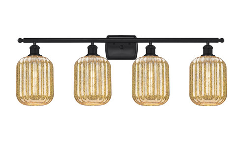 Ballston Four Light Bath Vanity in Matte Black (405|516-4W-BK-G460-7ME)