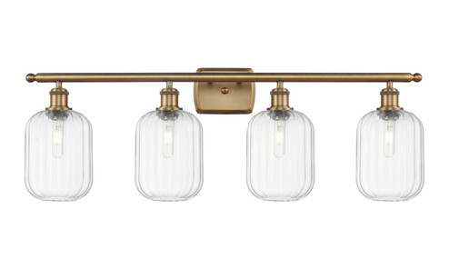 Ballston Four Light Bath Vanity in Brushed Brass (405|516-4W-BB-G460-7CL)