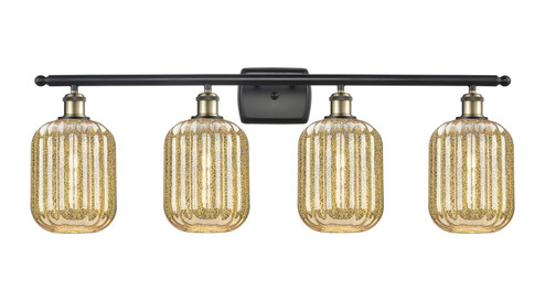 Ballston Four Light Bath Vanity in Black Antique Brass (405|516-4W-BAB-G460-7ME)