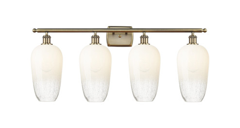 Ballston Four Light Bath Vanity in Antique Brass (405|516-4W-AB-G484-7OP)