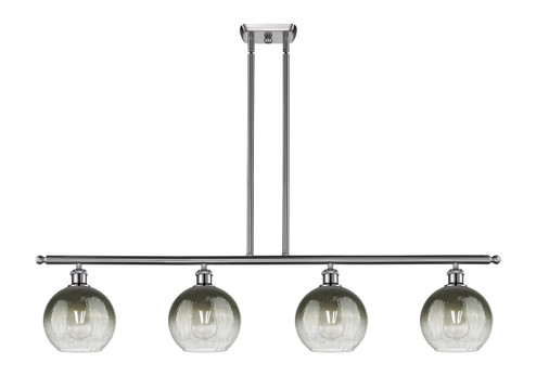 Ballston Four Light Island Pendant in Brushed Satin Nickel (405|516-4I-SN-G483-8SL)