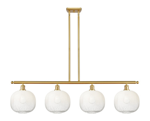 Ballston Four Light Island Pendant in Satin Gold (405|516-4I-SG-G481-10OP)