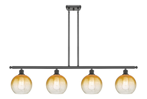 Ballston Four Light Island Pendant in Oil Rubbed Bronze (405|516-4I-OB-G483-8AM)