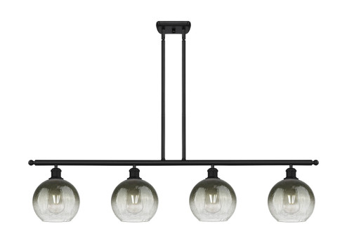 Ballston Four Light Island Pendant in Matte Black (405|516-4I-BK-G483-8SL)