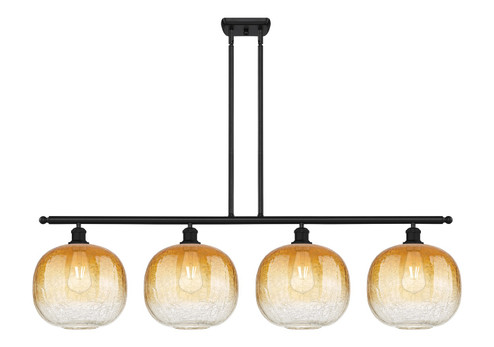 Ballston Four Light Island Pendant in Matte Black (405|516-4I-BK-G481-10AM)
