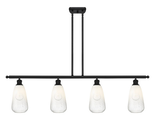 Ballston Four Light Island Pendant in Matte Black (405|516-4I-BK-G480-6OP)
