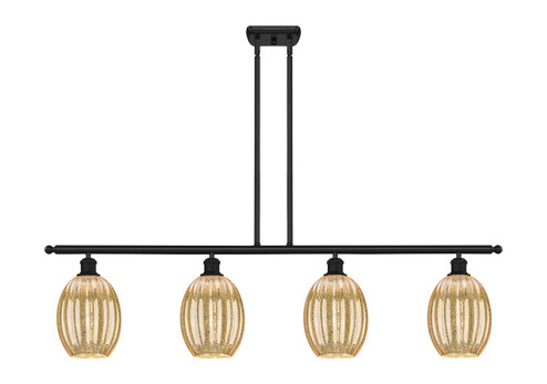 Ballston Four Light Island Pendant in Matte Black (405|516-4I-BK-G459-6ME)