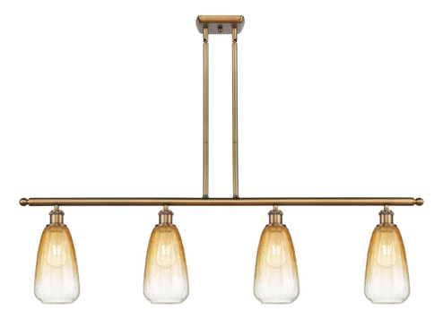 Ballston Four Light Island Pendant in Brushed Brass (405|516-4I-BB-G480-6AM)