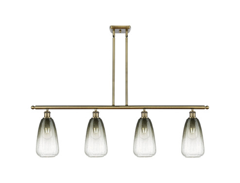 Ballston Four Light Island Pendant in Antique Brass (405|516-4I-AB-G480-6SL)