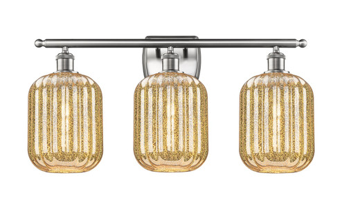 Ballston Three Light Bath Vanity in Brushed Satin Nickel (405|516-3W-SN-G460-7ME)