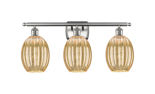 Ballston Three Light Bath Vanity in Brushed Satin Nickel (405|516-3W-SN-G459-6ME)