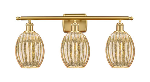 Ballston Three Light Bath Vanity in Satin Gold (405|516-3W-SG-G459-6ME)