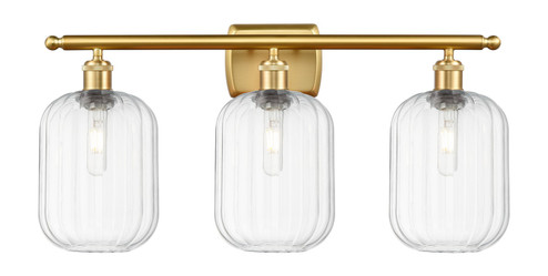 Ballston Three Light Bath Vanity in Satin Gold (405|516-3W-SG-G460-7CL)
