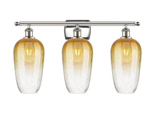 Ballston Three Light Bath Vanity in Polished Nickel (405|516-3W-PN-G484-7AM)