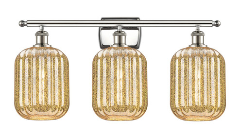 Ballston Three Light Bath Vanity in Polished Nickel (405|516-3W-PN-G460-7ME)