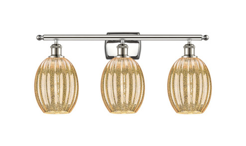 Ballston Three Light Bath Vanity in Polished Nickel (405|516-3W-PN-G459-6ME)