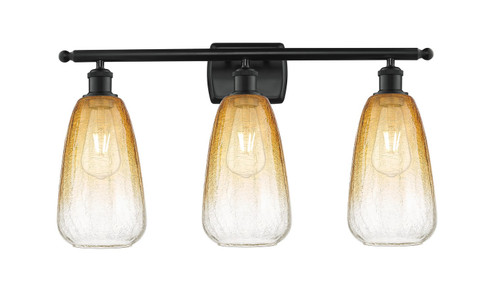 Ballston Three Light Bath Vanity in Matte Black (405|516-3W-BK-G480-6AM)