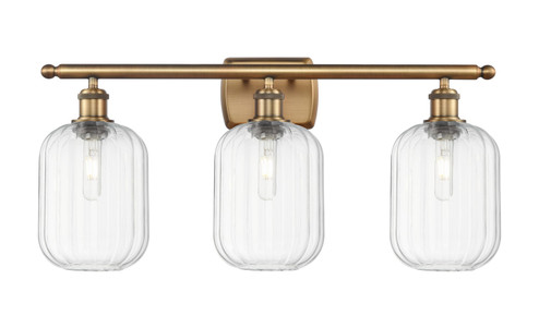Ballston Three Light Bath Vanity in Brushed Brass (405|516-3W-BB-G460-7CL)
